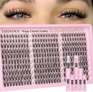 Goddvenus Lash Clusters Kit Wispy Eyelash Clusters Natural Look