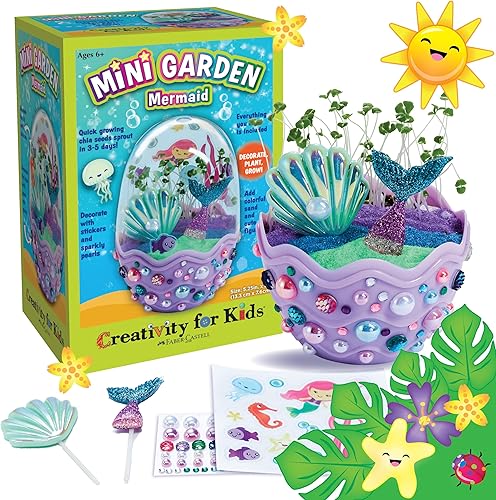 Creativity for Kids Mini Garden Mermaid Terrarium Kit