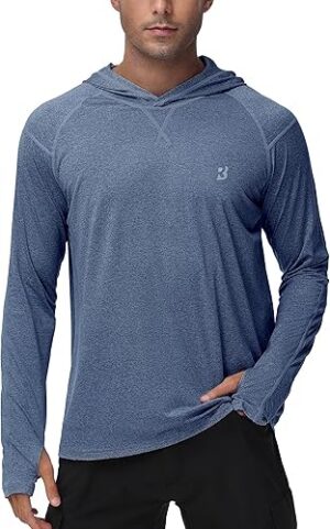 Roadbox Mens UPF 50+ Fishing Shirts Long Sleeve UV Sun Protection